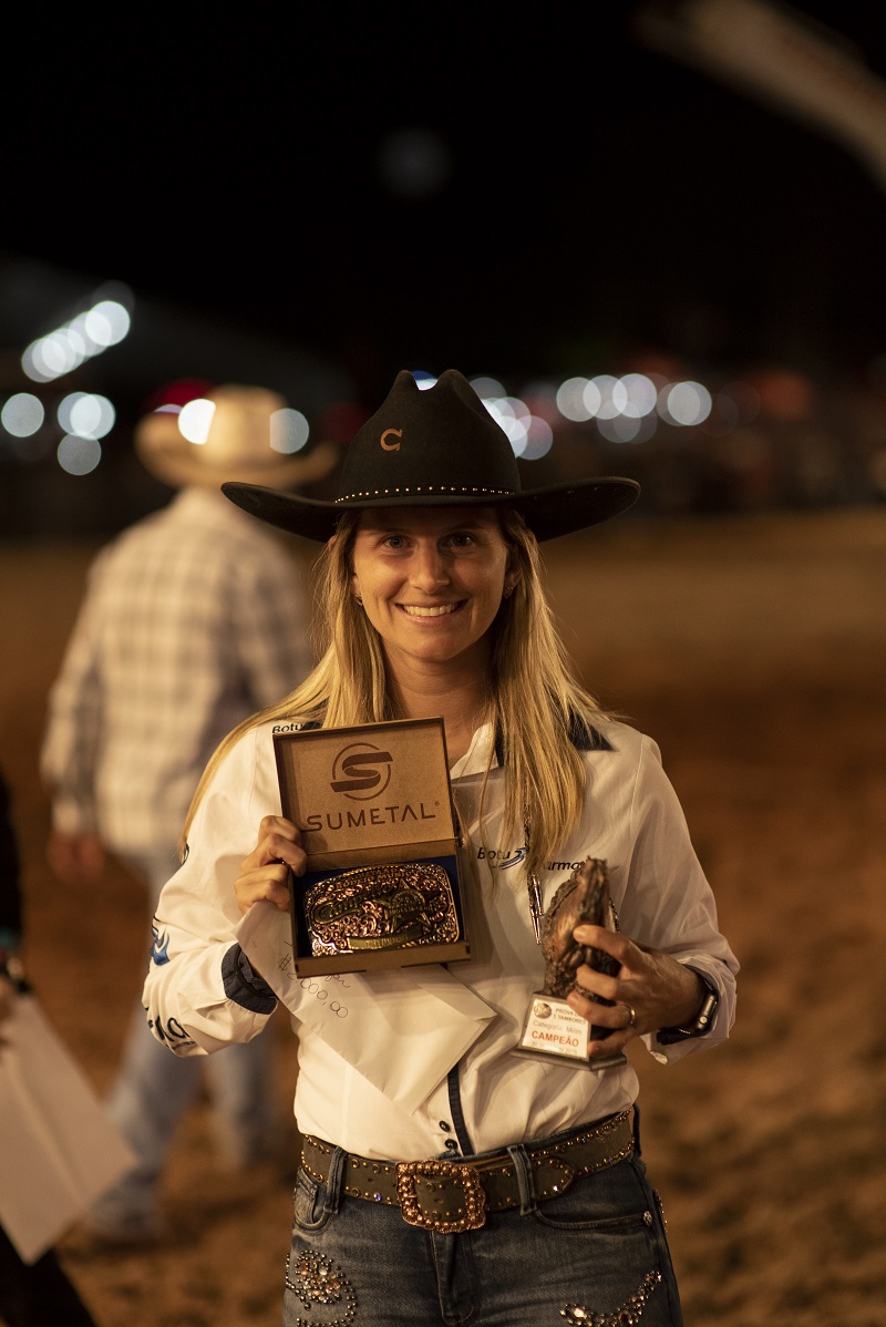 Ana Carolina Laurini Cardozo é a campeã dos Três Tambores no RRM (Crédito: Drone JC Produções)